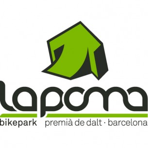 Restyling del logotip per La Poma, un dels bikeparks més grans de Catalunya.