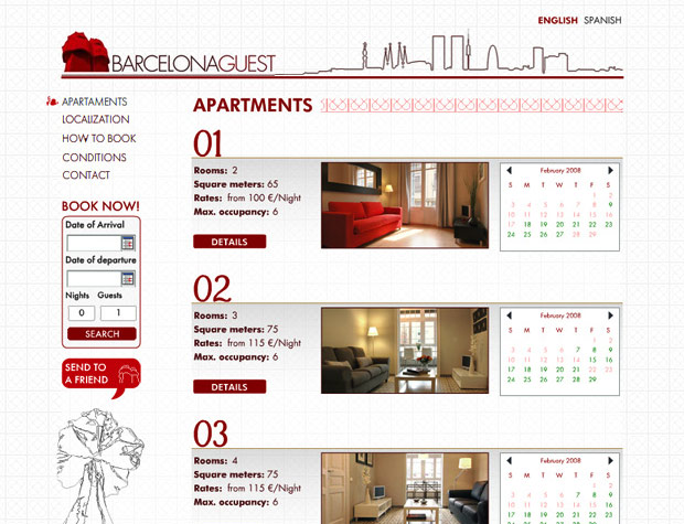 Barcelona Guest - Website