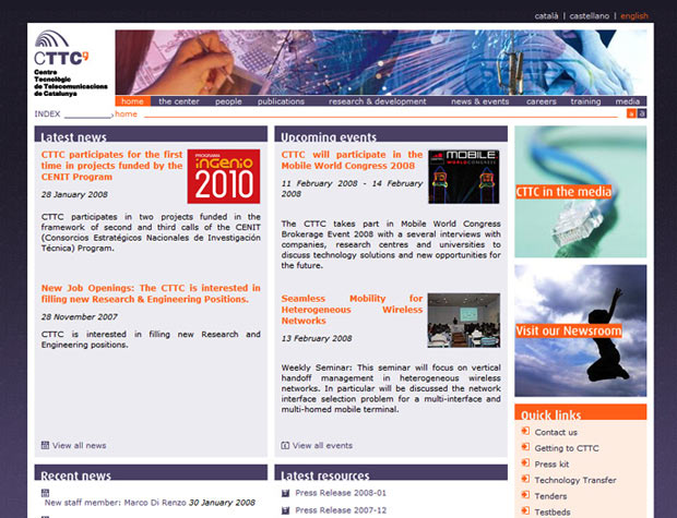CTTC - Website