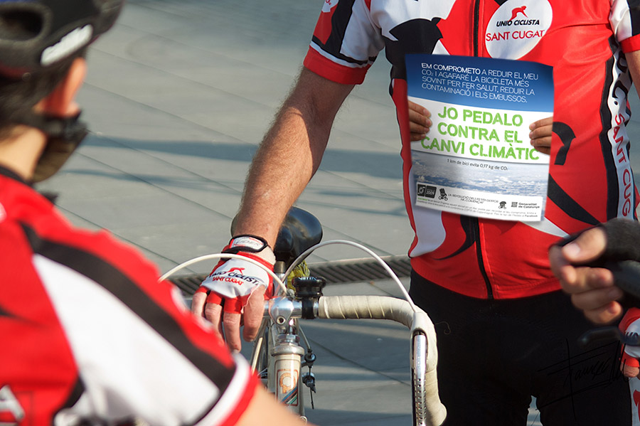 Pedala Contra el Canvi Climàtic 2009 - Dorsal del participació original